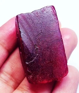 Natürlicher roter Beryll (Bixbit) grob 113,75+ ct zertifizierter loser Edelstein ~ kostenloses Geschenk - Bild 1 von 8