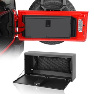 2nd Gen Tailgate Table Rear Door Storage Lock Box for 2018-2025 Jeep Wrangler JL - Picture 1 of 17
