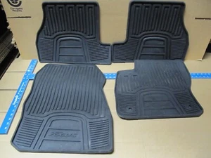 2012 - 2018 FORD FOCUS BLACK RUBBER ALL-WEATHER FLOOR MAT SET 4-PIECE OEM USED - Picture 1 of 7