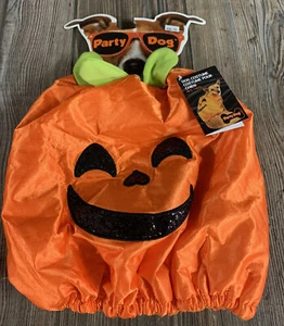 Party Dog COSTUME Orange Pumpkin 🎃 Super Cute To Dress Your Dog 🐶 Size M/L - Picture 1 of 8