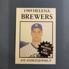1989 Sports Pro HELENA Brewers #1 JOE ANDRZEJEWSKI Pasadena MARYLAND