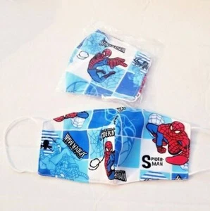 2 x PACK Waschbare Gesichtsbedeckung Maske Man Made LIMITIERT Rot Spiderman Super Kind Held - Bild 1 von 12