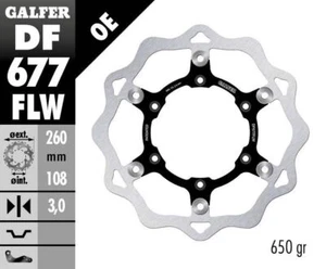 Galfer Wave Front Brake Disc For Rieju Tango 125 2005-2016 - Picture 1 of 1