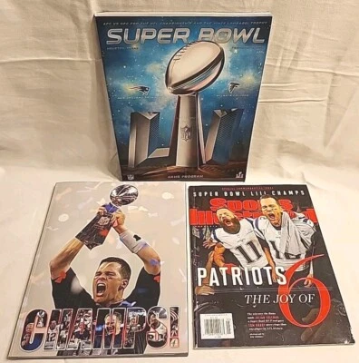 Programa Sport Illustrated Patriots Tom Brady & Julian Edelman Super Bowl LI Foto 1 de 4