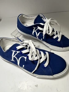 MLB Kansas City Royals KC Logo Tenis Zapatos Azul Real Talla 6.5 Usados 1x - Imagen 1 de 6