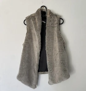 Tart faux fur vest gray women's sz XS - Picture 1 of 10