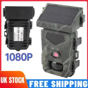 Wildlife Trail Camera 1080P Game Hunting Camera Night Vision Solar Powered IP65 - Picture 1 of 11