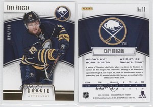 2013-14 Panini Rookie Anthology Gold /100 Cody Hodgson #11