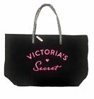 New Victoria?S Secret Large Black/Hot Pink Letters Weekender Tote Bag 22?X14?X7?