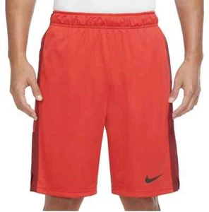 Nike Mens Size Large Red Dri-FIT Knit Training Hybrid Shorts DM5944-657 NEW - Picture 1 of 6