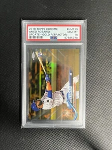 2018 TOPPS CHROME UPDATE AMED ROSARIO RC GOLD REFRACTOR /50 PSA 10 GEM - POP 5 - Picture 1 of 2