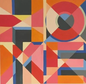 EXCELENTE ALICE KIRKHAM ORIGINAL "Make it Home" arte moderno abstracto PINTURA - Imagen 1 de 1