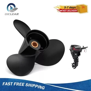 10 1/4 x 15 Outboard Propeller for Evinrude 15-35HP 14 Spline Tooth No.763486,RH - Picture 1 of 11