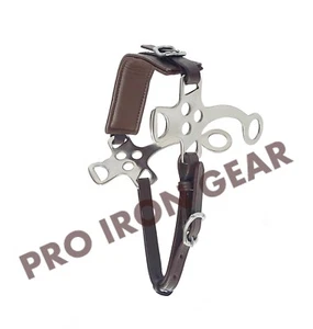 Hackamore Bitless Horse Bit English Western Adjustable Leather Brown - Picture 1 of 1