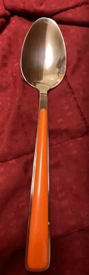 Cuchara cena fiesta. Color mandarina. De juego de merengue. Foto 1 de 4