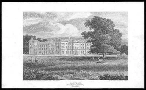 1816 - Impresión antigua original DEVON SALTRAM HOUSE Plymouth Boringdon (275) - Imagen 1 de 1
