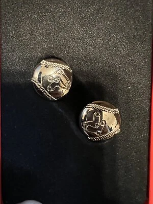 Rawlings BOSTON RED SOX BASEBALL CUFF LINKS - NEW Foto 1 de 3