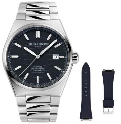 Frederique Constant Highlife COSC relógio masculino automático data aço FC-303BL4NH6B - Imagem 1 de 4