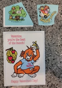 Vintage 80er Hallmark 3 Shirt Tales Sticker TV Cartoon, Large Valentine Bogey - Bild 1 von 5