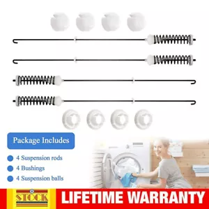 4PCS W10780045 Washing Machine Suspension Rod Kit Replace W10537442 Whirlpool - Picture 1 of 12