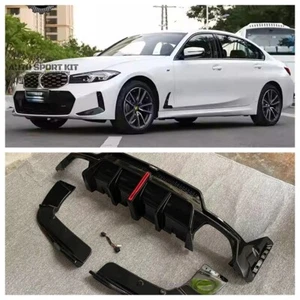 Black Rrear Diffuser Body Kit For BMW 2023-24 M340i V Style Special Offer - Picture 1 of 12