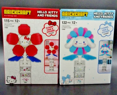 Brickcraft "Hello Kitty & Friends" Flower & Vase Building Set "You Pick" New - Image 1 of 4