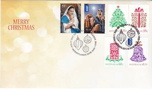 2013 Navidad (estampillas de goma) FDC - Merrylands NSW 2160 PMK - Imagen 1 de 2