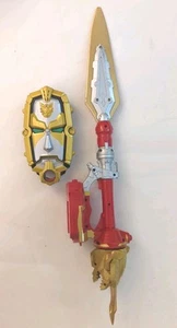 Power Rangers Megaforce Red Deluxe Ultra Red Dragon Sword con Morpher - Testato - Foto 1 di 5