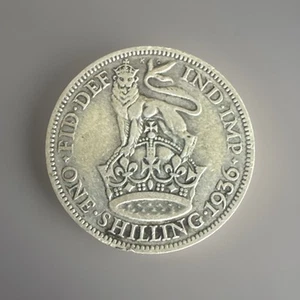 Great Britain 1936 - 1 Shilling - King George V 4th Type; .500 Silver Coin - Picture 1 of 2