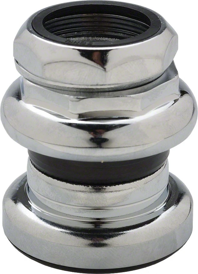 Tange-Seiki Passage New 1" Threaded Headset: 26.4mm Crown Race Chrome - Image 1 of 1