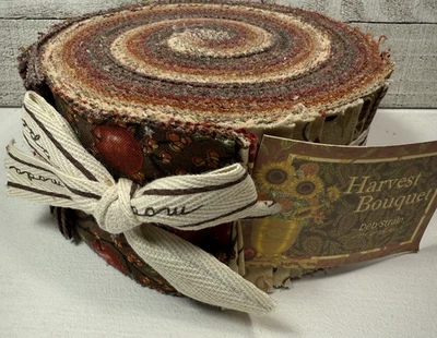 Moda Jelly Roll Harvest Bouquet Fabric 2.5” Strips Deb Strain Quilting & Crafts - Image 1 of 4