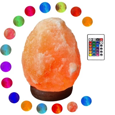 MINGRI Best Himalayan Salt Lamp Night Light Rock 16 Colors Changing Updated USB Remote