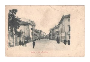 764 Italia Udine Via Aquileia cartolina c1905 - Foto 1 di 2
