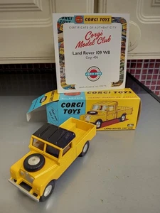 CORGI Model club 406 CLUB ISSUE LAND ROVER (109"WB) YELLOW  BRAND NEW - Picture 1 of 1