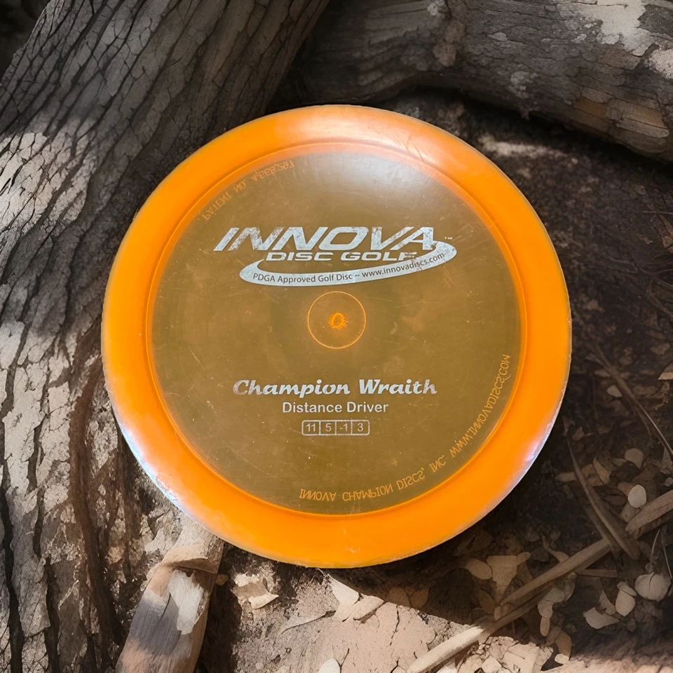 Innova Champion Wraith - 174g Used Patent # Orange - Slight Dome - Image 1 of 4