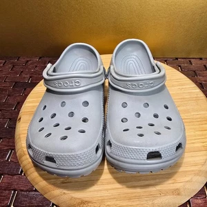 NWOT Crocks Classic Clogs Gray Women's 9 Men's 7 New Without Tags - Picture 1 of 6
