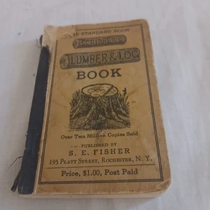 Antique Scribners Lumber And Log Book 1946 - Imagen 1 de 4