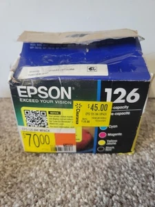 4-PACK EPSON GENUINE 126 BLACK & COLOR INK (NO RETAIL BOX) STYLUS NX330 NX430 - Picture 1 of 8