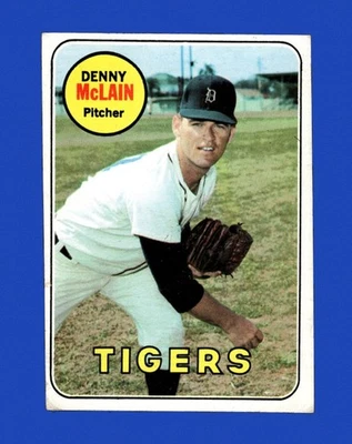 1969 Topps Set-Break #150 Denny Mclain en muy buen estado-en muy buen estado *GMCARDS* Foto 1 de 2