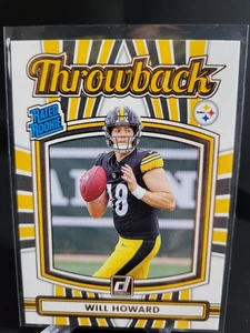 2025 Panini Donruss - Rookies Will Howard Throwback (RC) #30 - Foto 1 di 4