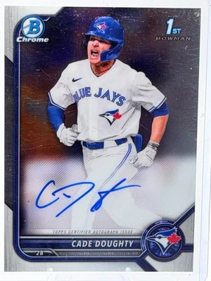 2022 Bowman Chrome Cade Doughty CDA-CDY Auto Toronto Blue Jays Prospect - Image 1 of 2