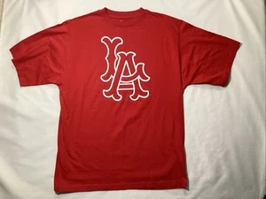Camiseta Majestic Los Angeles LA Dodgers Roja Talla Grande Alta Para Hombre Manga Corta MLB - Imagen 1 de 7