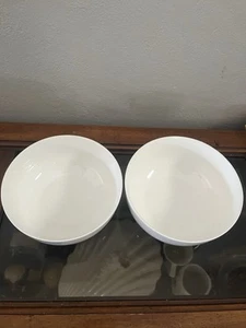 Food Network Lot of 2 Bowls Porcelain White - Picture 1 of 4