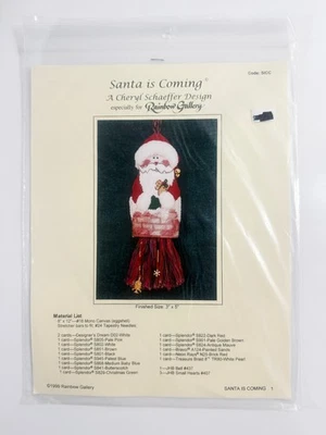 Cheryl Schaeffer Rainbow Gallery Santa is Coming adorno borla punta de aguja Foto 1 de 3