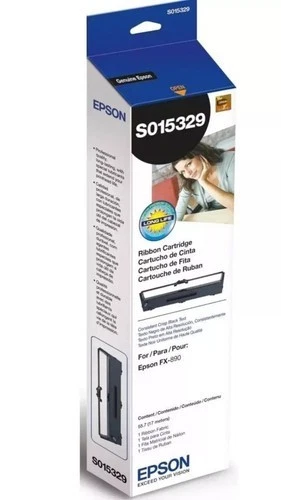 Genuine EPSON S015329 Black Printer Ribbon for LQ590 FX890 - Image 1 of 1