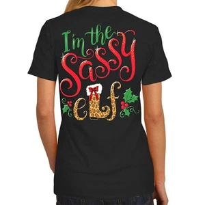 Camiseta de vacaciones Southern Attitude Sassy Elf - Imagen 1 de 8
