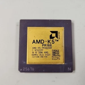 AMD AMD-5 PR166 K5 AMD-K5-PR166ABR Top oro - non testato - colore verde su perni - Foto 1 di 5