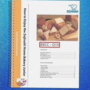 ZOJIRUSHI BBCC-Q10 Home Bakery Junior Operation Manual User Guide - Picture 1 of 5
