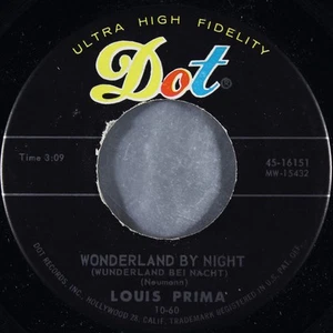 Louis Prima, Wonderland By Night = Wunderland Bei Nacht / Ol’ Man Mose, (7", S - Picture 1 of 3