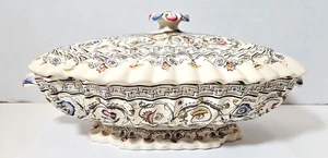 1880 WT Copeland & Sons Florence 13" Covered Serving Oval Dish L80 - Picture 1 of 10